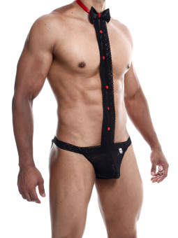 MOB Tuxedo Lace Thong